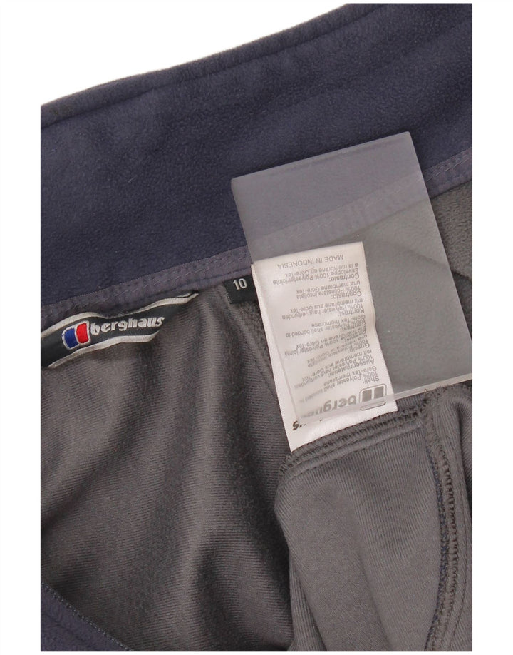 BERGHAUS Womens Fleece Jacket UK 10 Small Navy Blue Colourblock Polyester