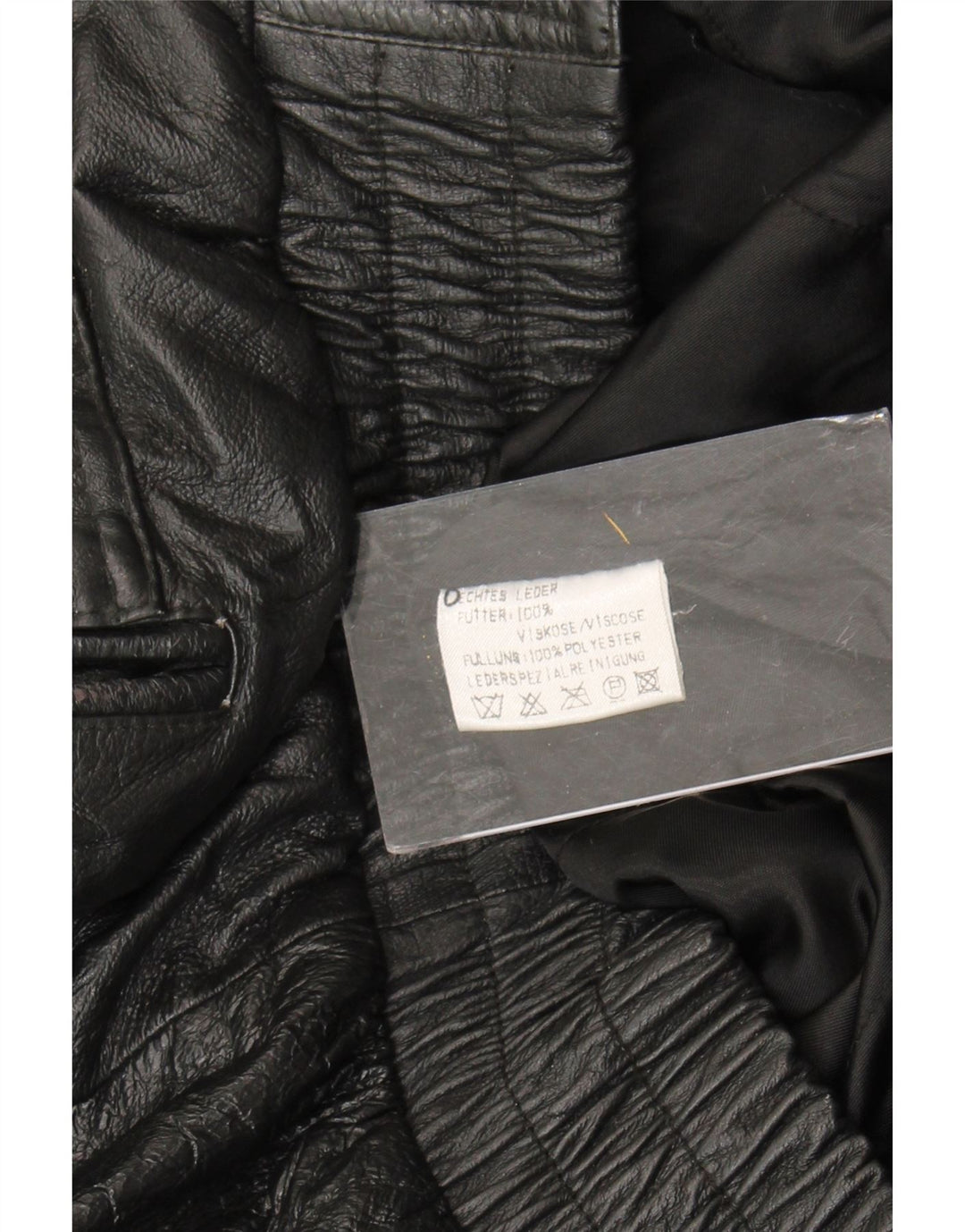 Jachetă de piele vintage pentru bărbați UK 44 2XL din piele neagră