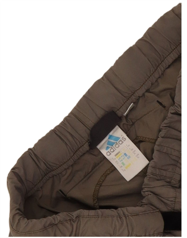 Pantaloni impermeabili pentru băieți Adidas 13-14 ani, gri, poliamidă color bloc