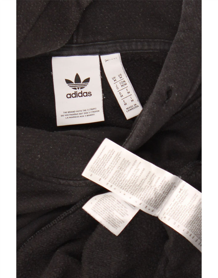 Pulover Adidas pentru bărbați, bumbac mediu negru