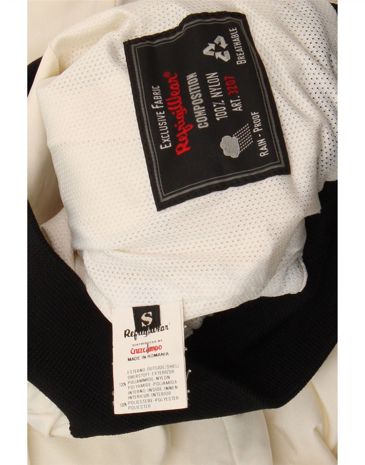 Jachetă bomber supradimensionată pentru femei Refrigiwear UK 10 Small White Colorblock