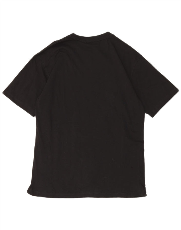 REEBOK Mens T-Shirt Top Medium Black Cotton