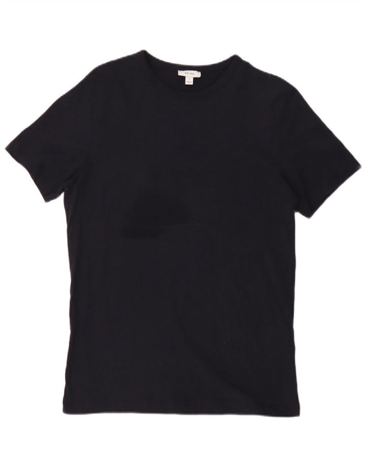 Tricou pentru bărbați Reiss Top mic bumbac negru