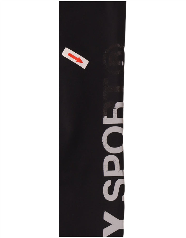 Leggings grafic Superdry pentru femei UK 14 Poliester mediu negru