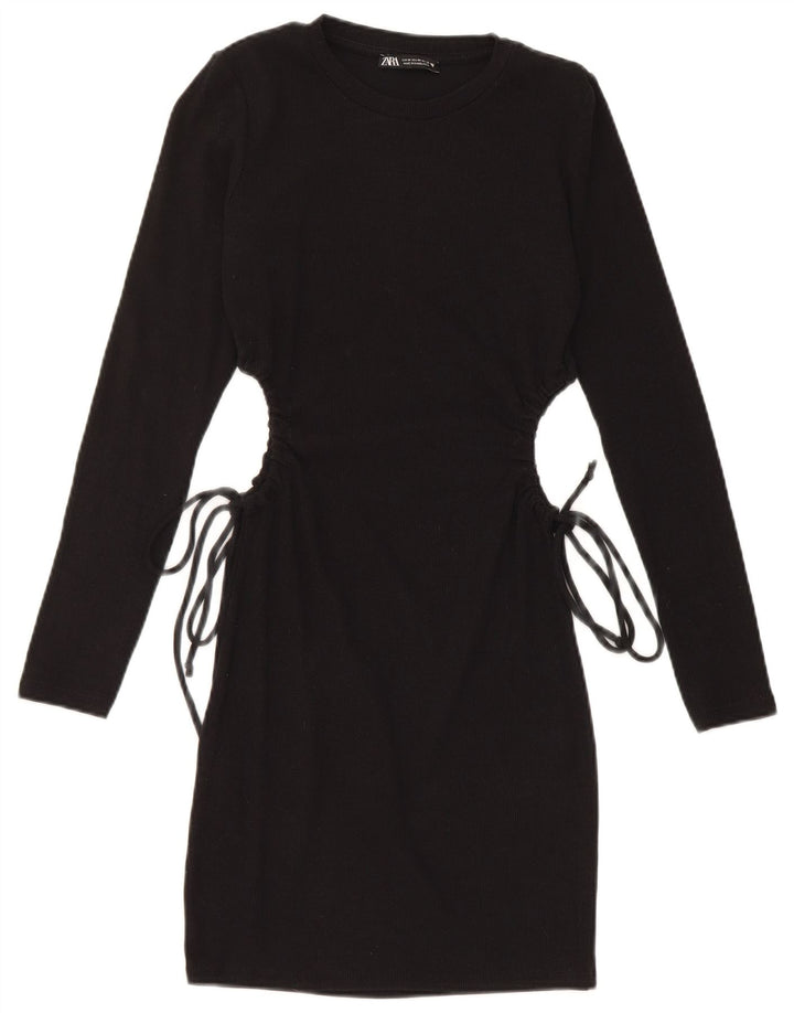Rochie cu pulover pentru femei Zara UK 12 Medium Black