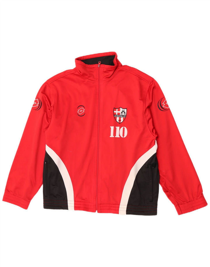 Jachetă de trening grafică pentru bărbați Lotto UK 38/40 Medium Red Colorblock