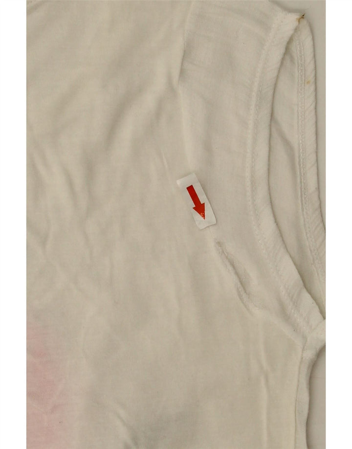 Tricou cu grafic pentru femei Zara UK 10 Small White