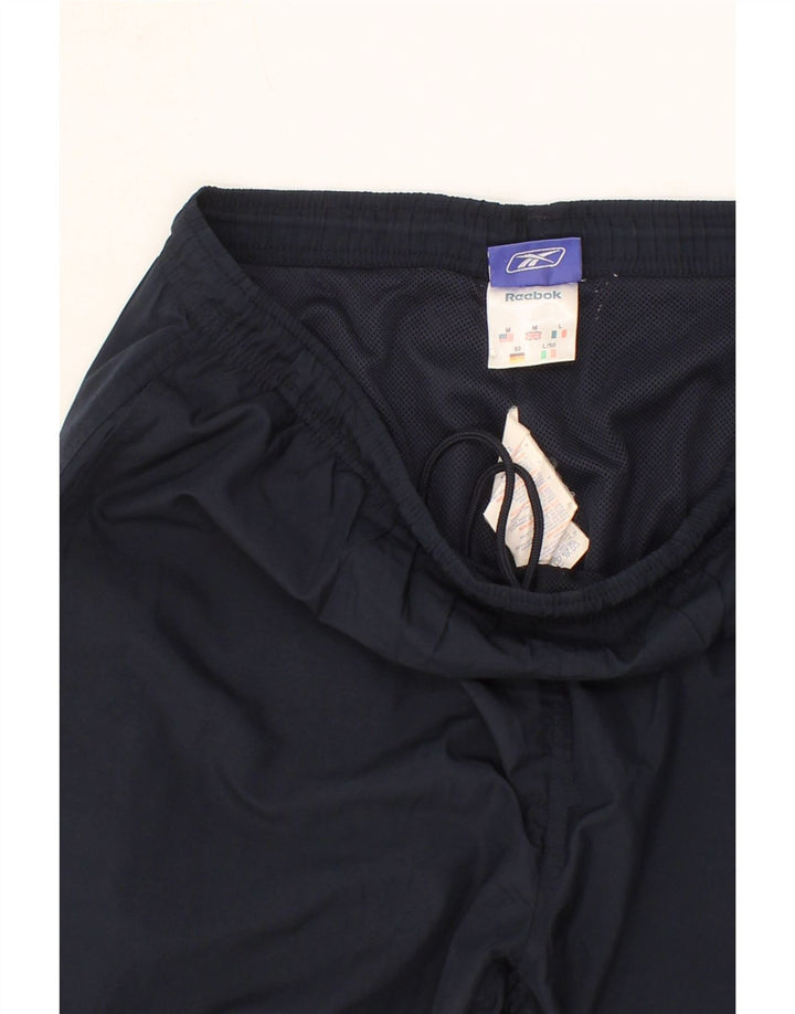 REEBOK Mens Bermuda Sport Shorts Medium  Navy Blue Polyester Vintage Reebok and Second-Hand Reebok from Messina Hembry 