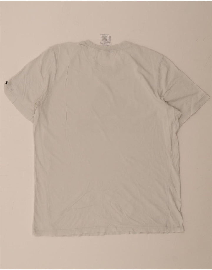 Tricou grafic ADIDAS pentru bărbați Top mare din bumbac alb
