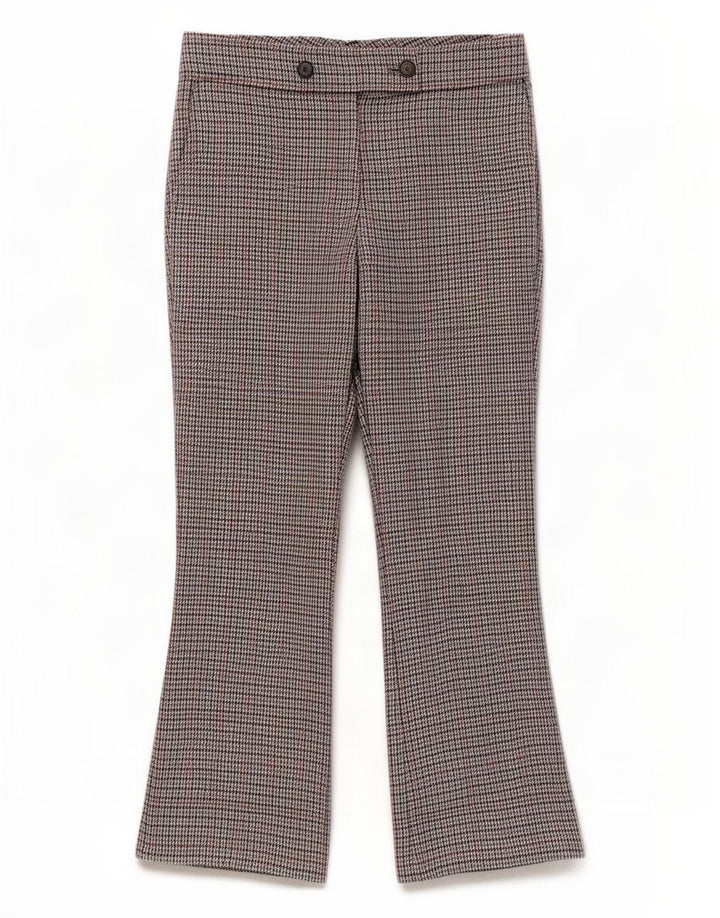 Hugo Boss Pantaloni de costum pentru femei UK 12 Medium L32 L27 Gri Houndstooth