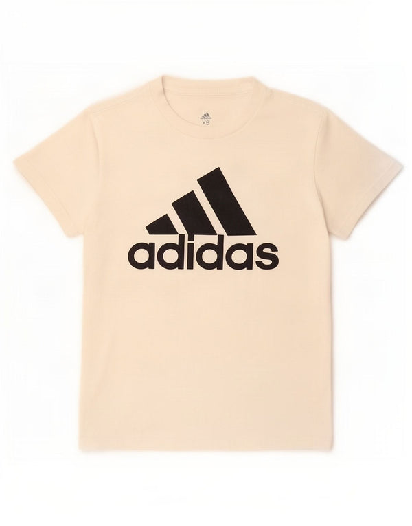 Tricou grafic Adidas pentru femei Top UK 4/6 XS Bumbac alb