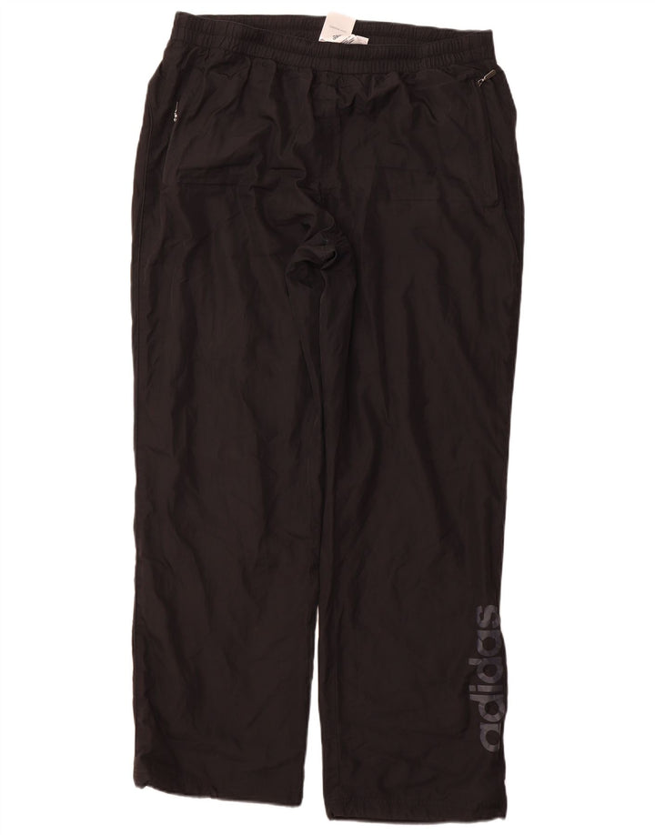 Pantaloni de trening grafic pentru bărbați ADIDAS, mari, negru, poliester