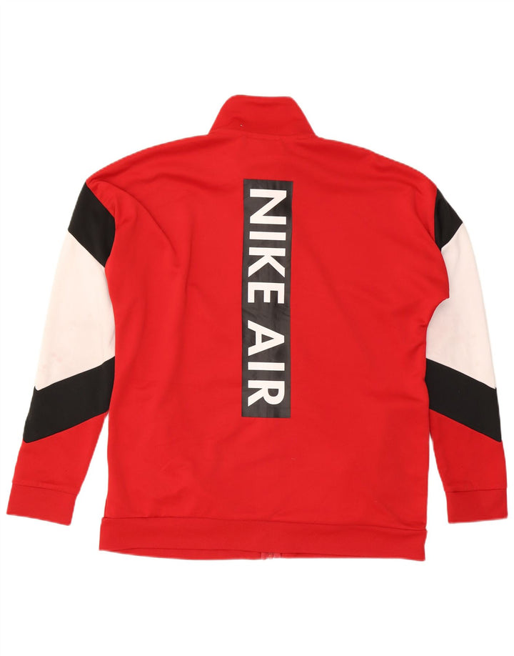 Jachetă de top pentru trening Nike pentru bărbați Air, mare, roșu, din poliester