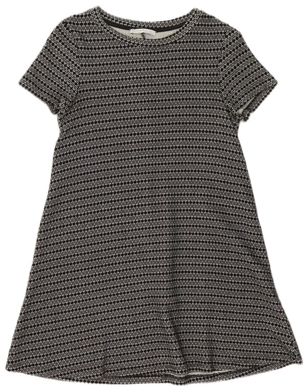 Rochie tunică cu mâneci scurte pentru femei Zara UK 8 Mic Negru Geometric