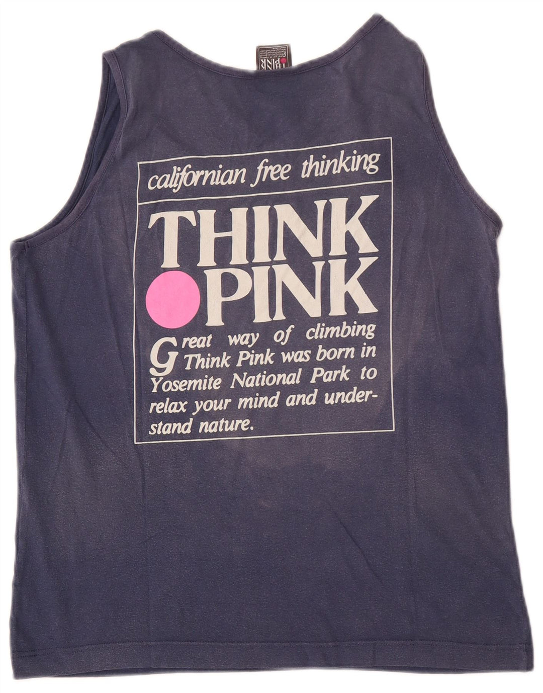 Think Pink, pentru bărbați, cu vestă grafică, bluză mică, bumbac