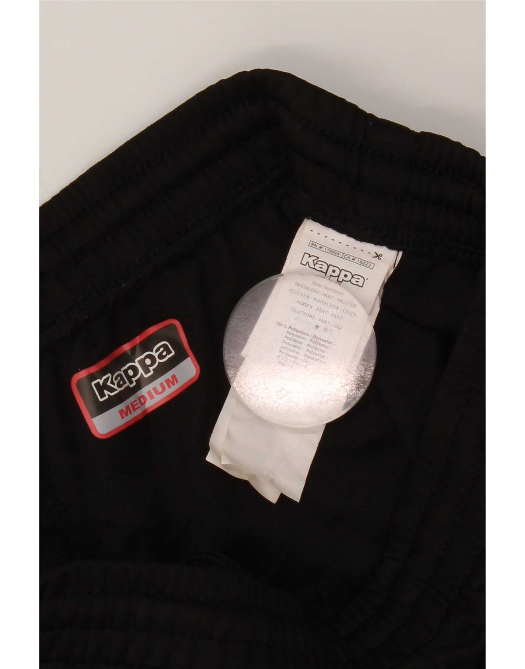 Pantaloni de trening pentru bărbați Kappa Corby Rugby Club Poliester mediu negru