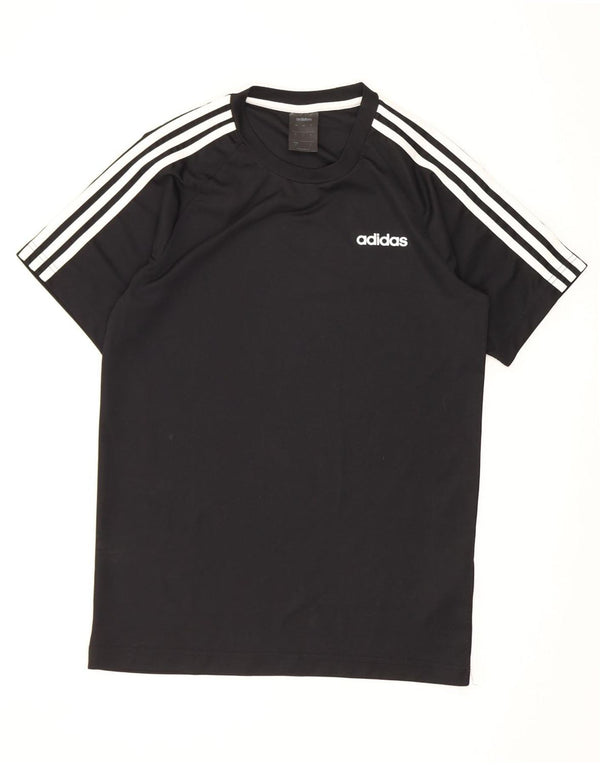 Adidas Mens Climalite T-Shirt Top Small Black Polyester