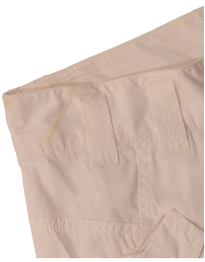 Pantaloni scurți cargo Diesel pentru femei W28, bumbac alb mediu