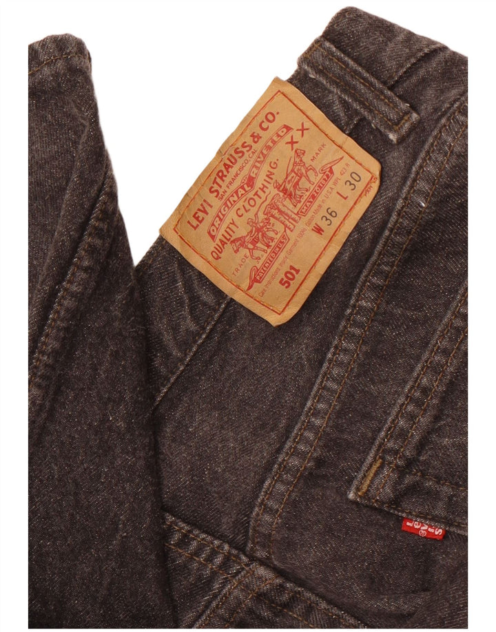 Blugi drepti pentru bărbați Levi's 501 W36 L30 gri