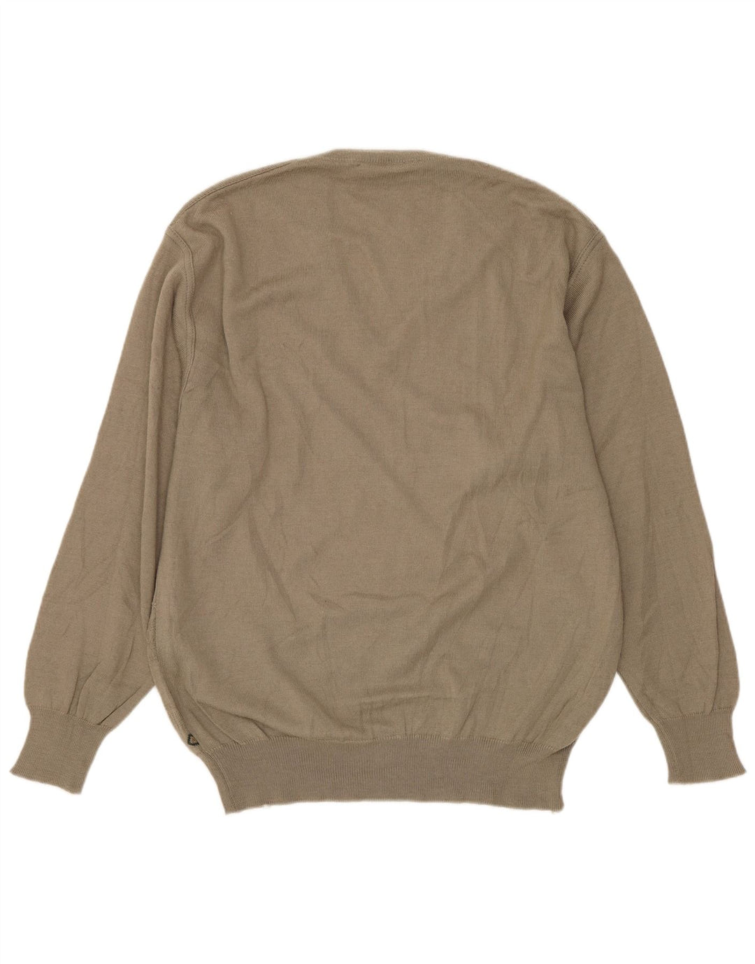 MALAGRIDA Pulover pentru bărbați cu decolteu în V, lână geometrică, gri mediu