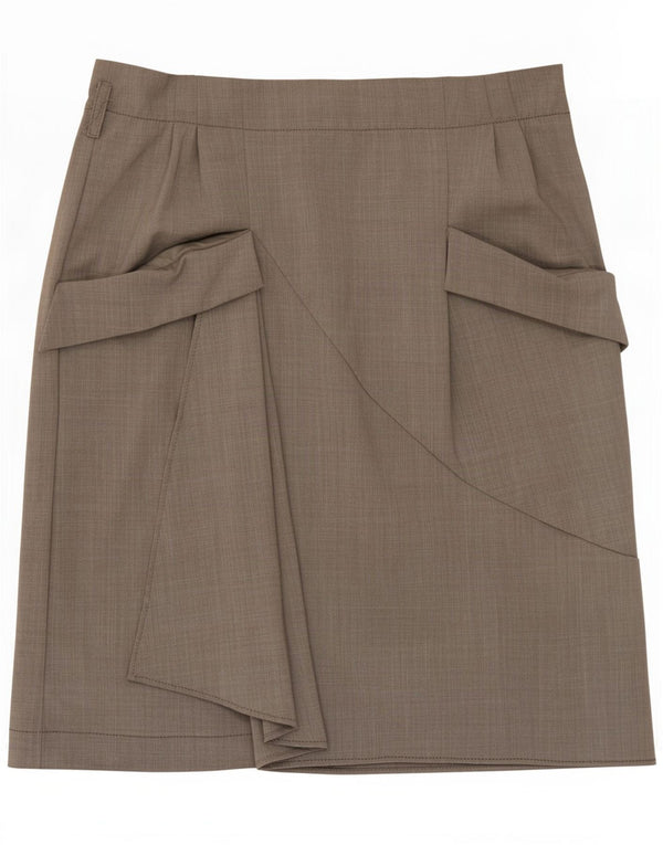 Fusta cargo pentru femei Philosophy Di Alberta Ferretti UK 10 Small W32 Gri
