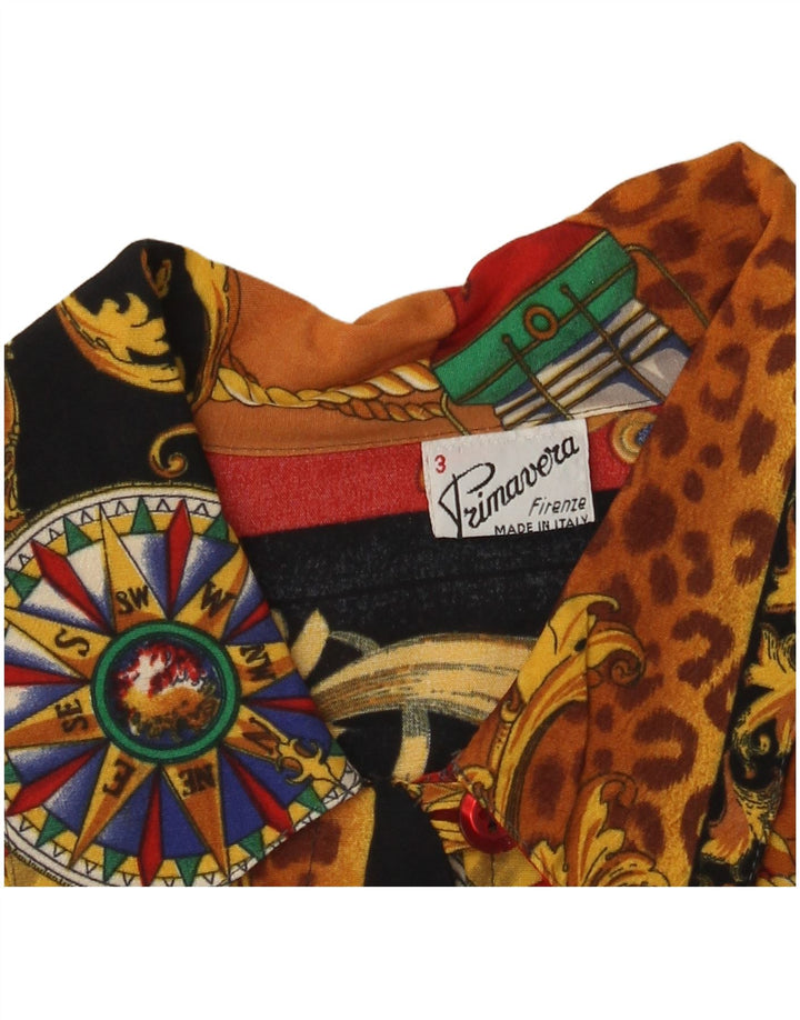Bluză cămașă cu model abstract pentru femei Primavera Firenze US 3 Mic Multicolor