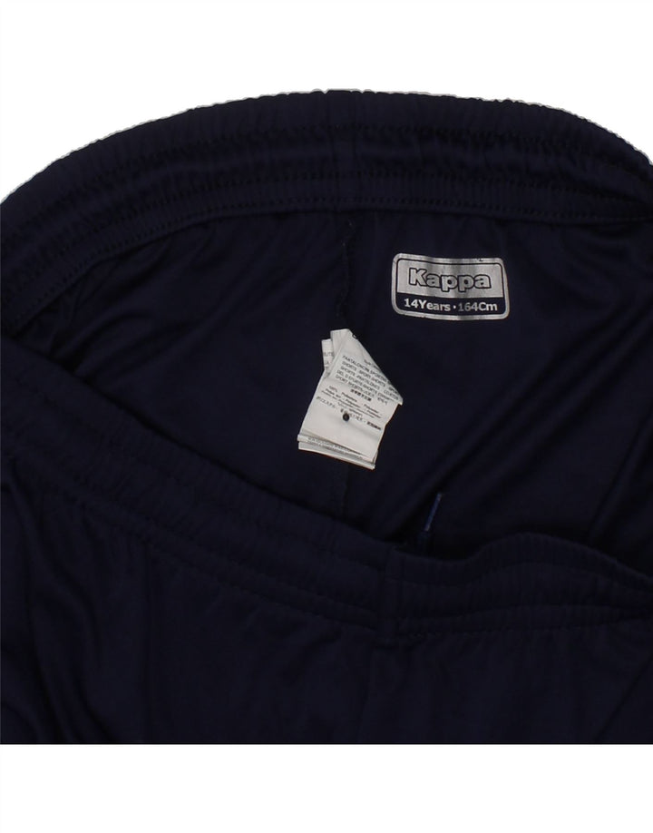 KAPPA Boys Sport Shorts 13-14 Years  Navy Blue Polyester Vintage Kappa and Second-Hand Kappa from Messina Hembry 