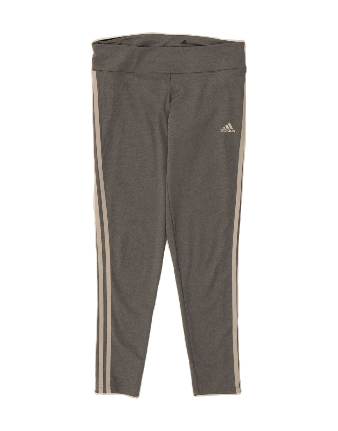 ADIDAS Womens Leggings UK 12/14 Medium  Grey Polyester Vintage Adidas and Second-Hand Adidas from Messina Hembry 