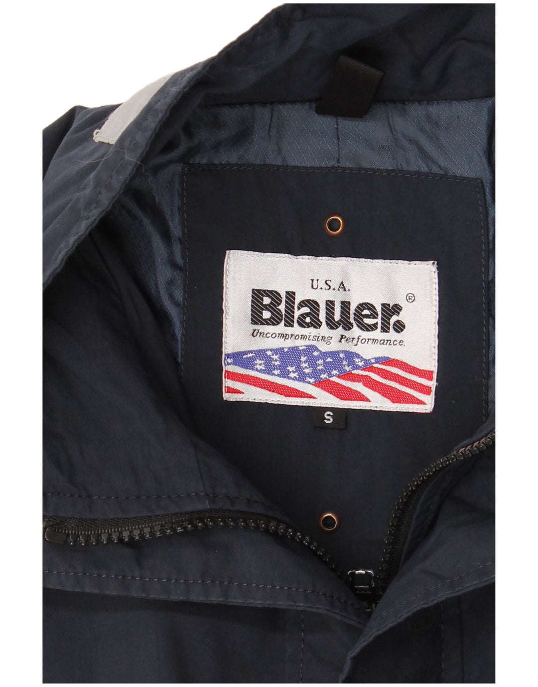 Blauer Bomber Jacket pentru bărbați UK 36 Mic albastru marin Colorblock