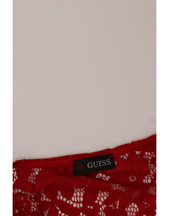 Bluză pentru femei GUESS UK 12 Medium Red Floral