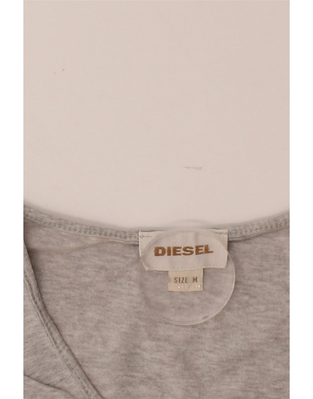 DIESEL Womens Graphic T-Shirt Top UK 12 Medium Grey Vintage Diesel and Second-Hand Diesel from Messina Hembry 