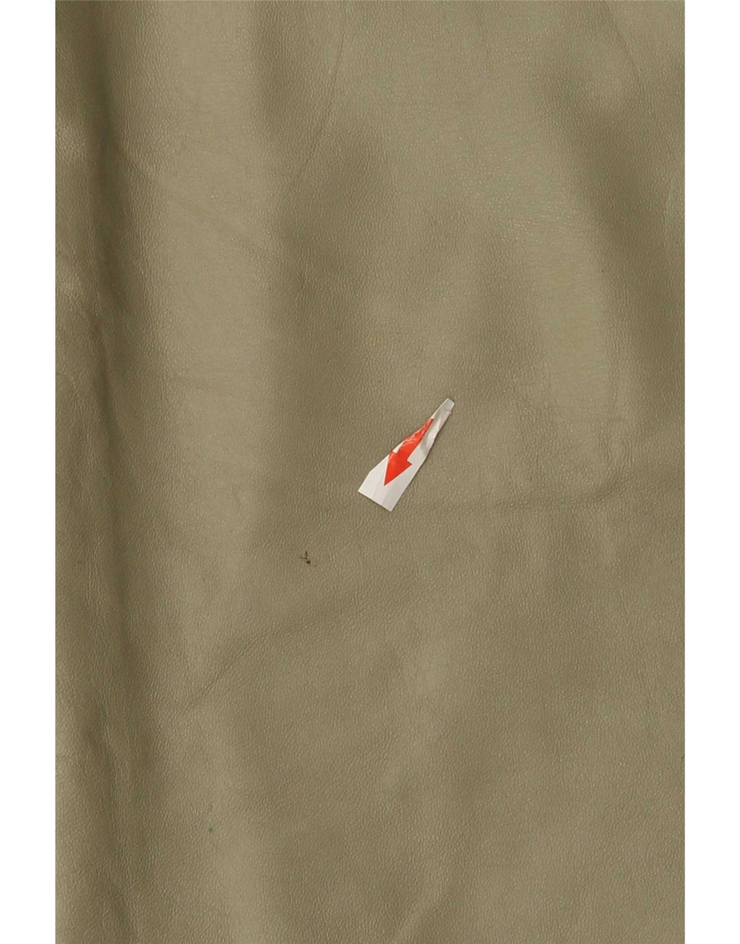 Fusta Midi din piele Vintage pentru femei W32 Kaki mare