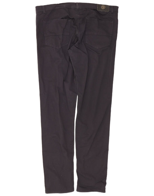 Trussardi Pantaloni slim casual pentru bărbați W42 L35 bumbac negru