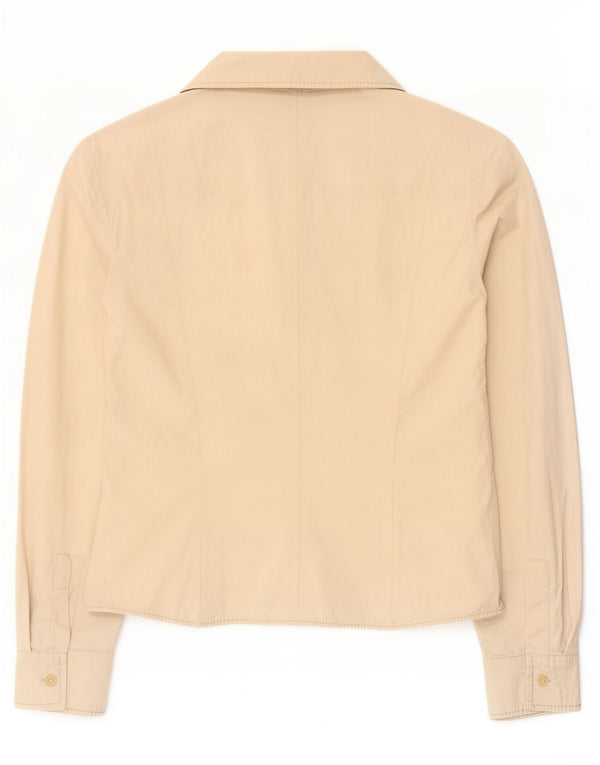 Cămașă Gianfranco Ferre pentru femei UK 10 Small Beige Bumbac
