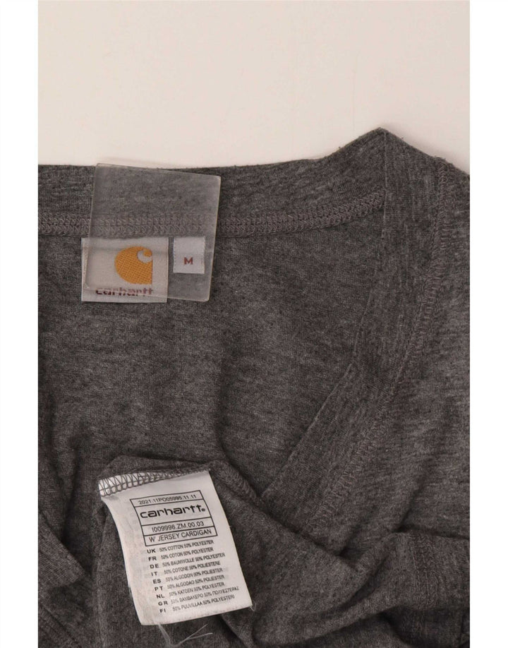 Pulover cardigan pentru femei Carhartt UK 14 bumbac gri mediu
