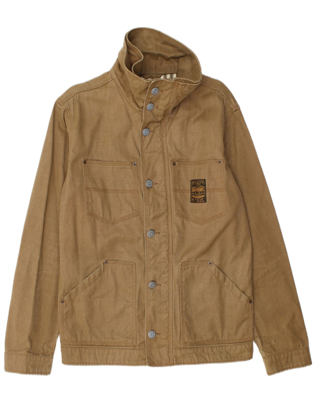 SUPERDRY Jachetă pentru bărbați, UK 40, mare, bej, bumbac