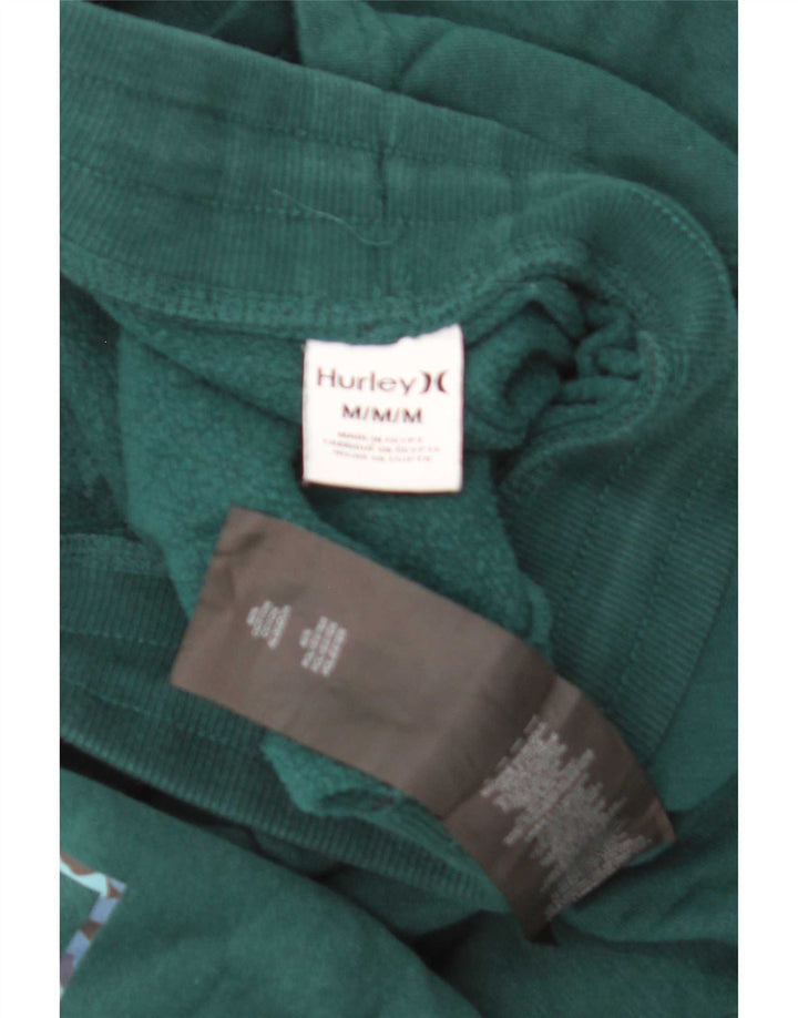 Pantaloni de trening grafic pentru bărbați Hurley Pantaloni de jogging, bumbac verde mediu