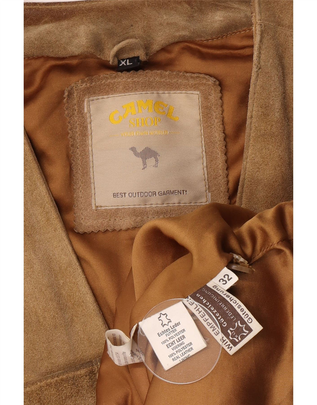 Camel Active Gilet Bărbați din piele intoarsa XL Bej