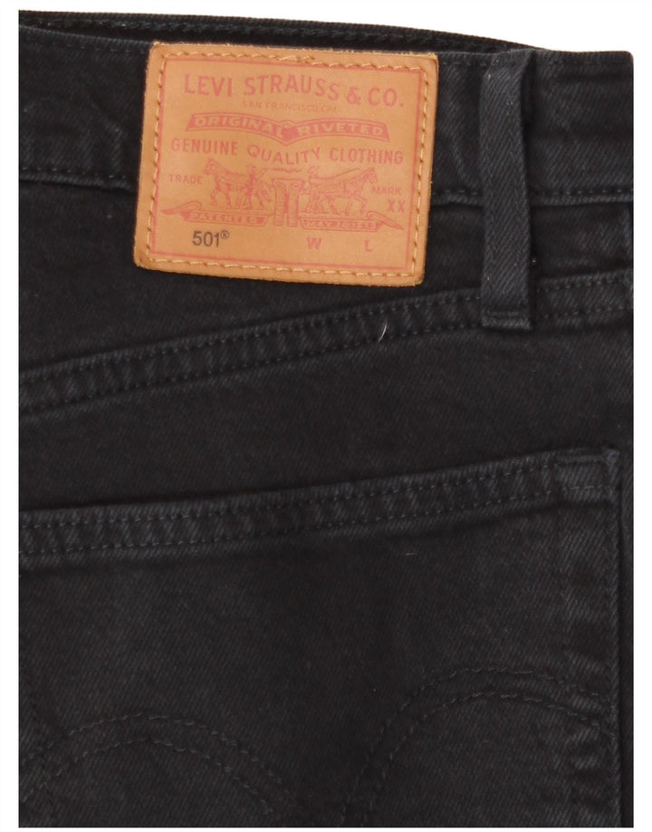 Blugi drepti pentru bărbați Levi's 501 W28 L27 negri
