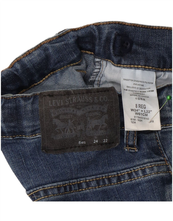 Blugi Levi's 511 Slim 7-8 ani L24 L22 Bumbac albastru