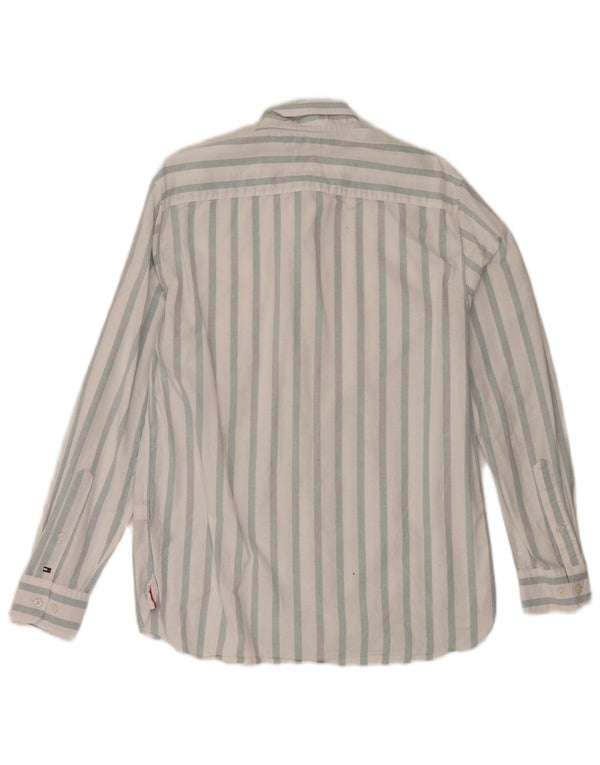 Cămașă pentru bărbați Tommy Hilfiger, cu tăiere obișnuită, din bumbac cu dungi albe medii