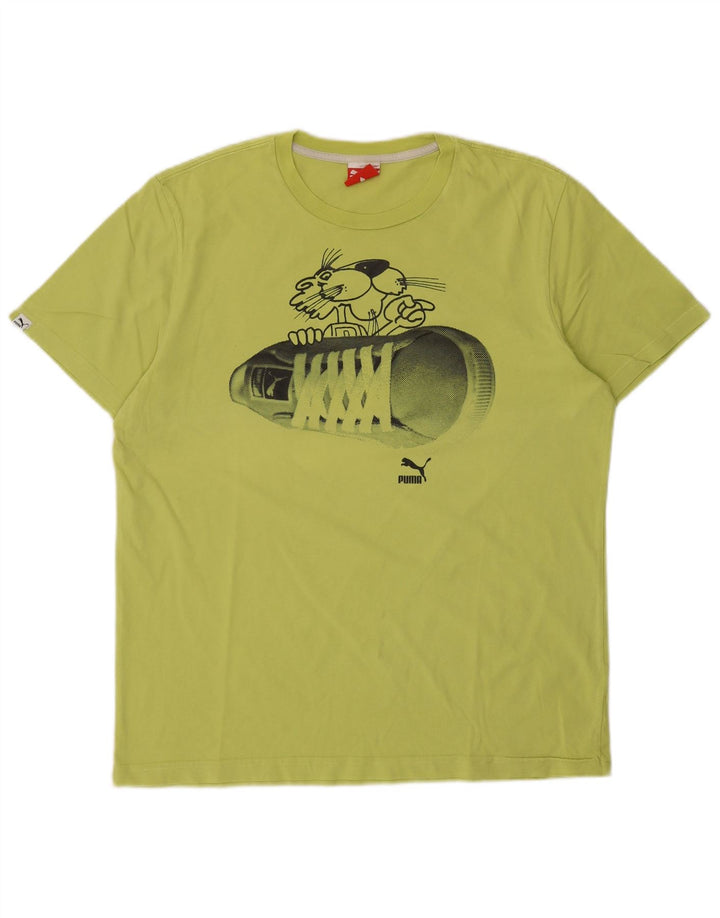 Tricou grafic Puma pentru bărbați Top mare verde
