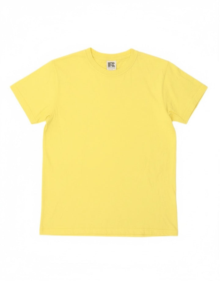 Tricou Russell Athletic pentru băieți Top 11-12 ani Bumbac galben