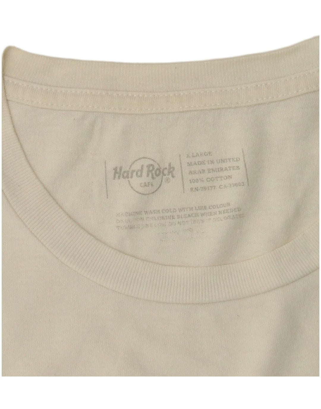 Hard Rock Cafe Dublin Tricou grafic Top UK 18 XL Bumbac alb