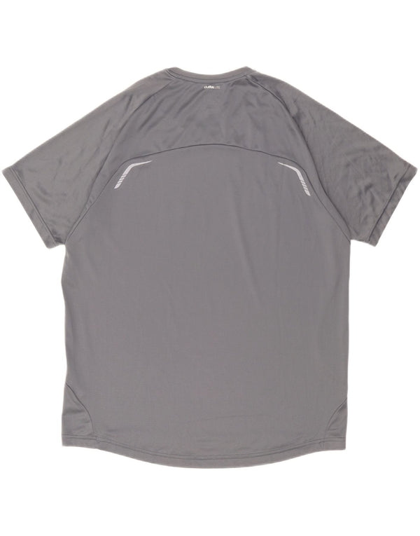 Adidas Mens Graphic T-Shirt Top XL Grey Polyester