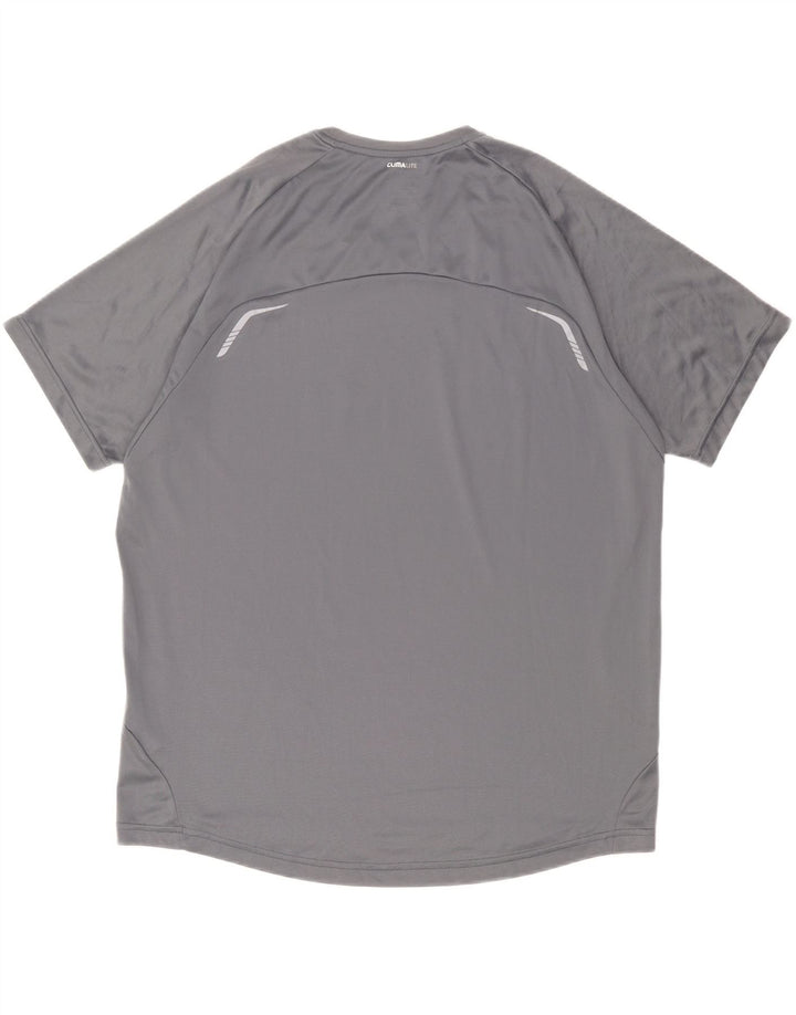 Tricou grafic pentru bărbați Adidas Top XL poliester gri