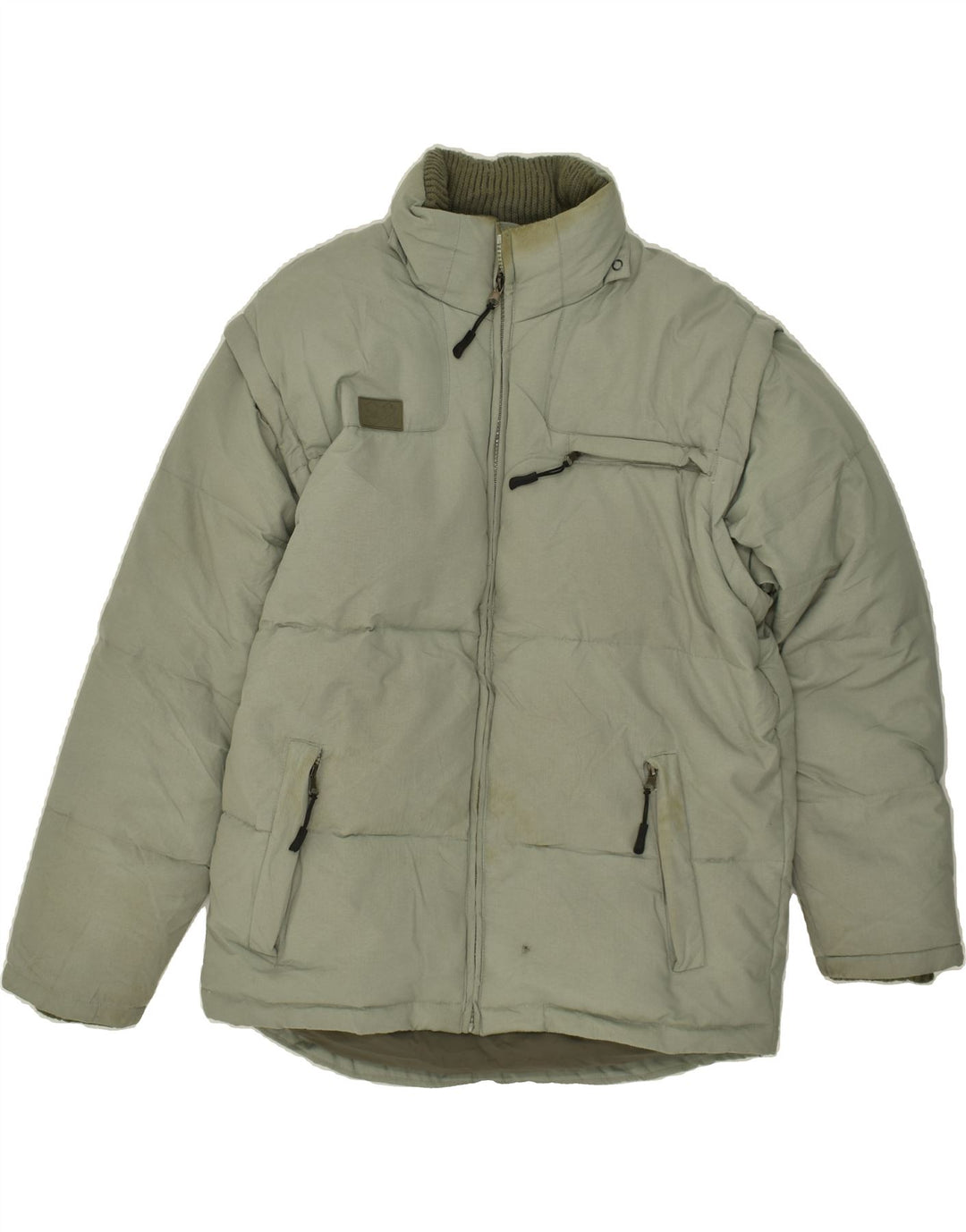 FILA Mens Padded Jacket UK 36 Small Green Polyamide Vintage Fila and Second-Hand Fila from Messina Hembry 
