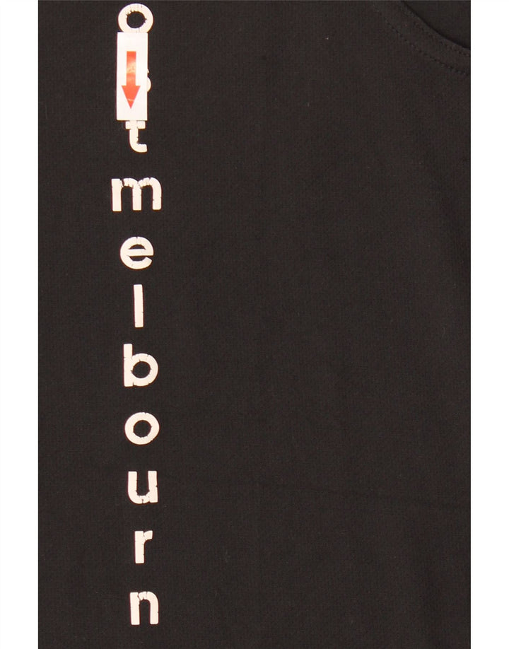 Top cu vestă grafică ADIDAS pentru bărbați, poliester negru mic