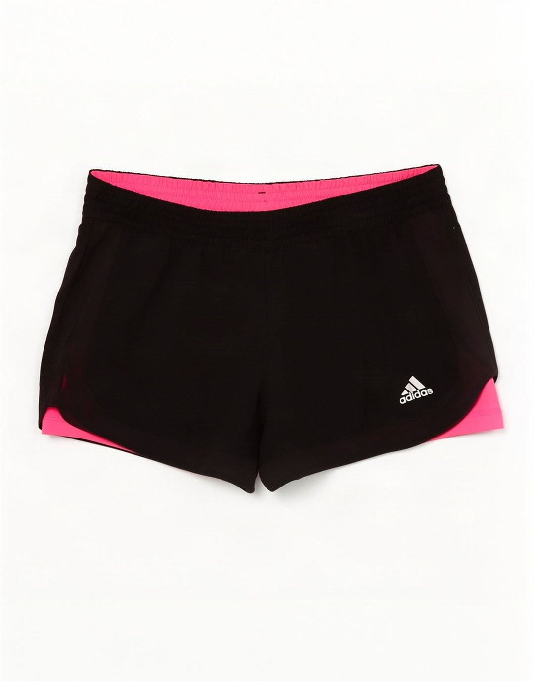 Pantaloni scurți sport Climalite Adidas pentru femei UK 8/10 Poliester negru mic