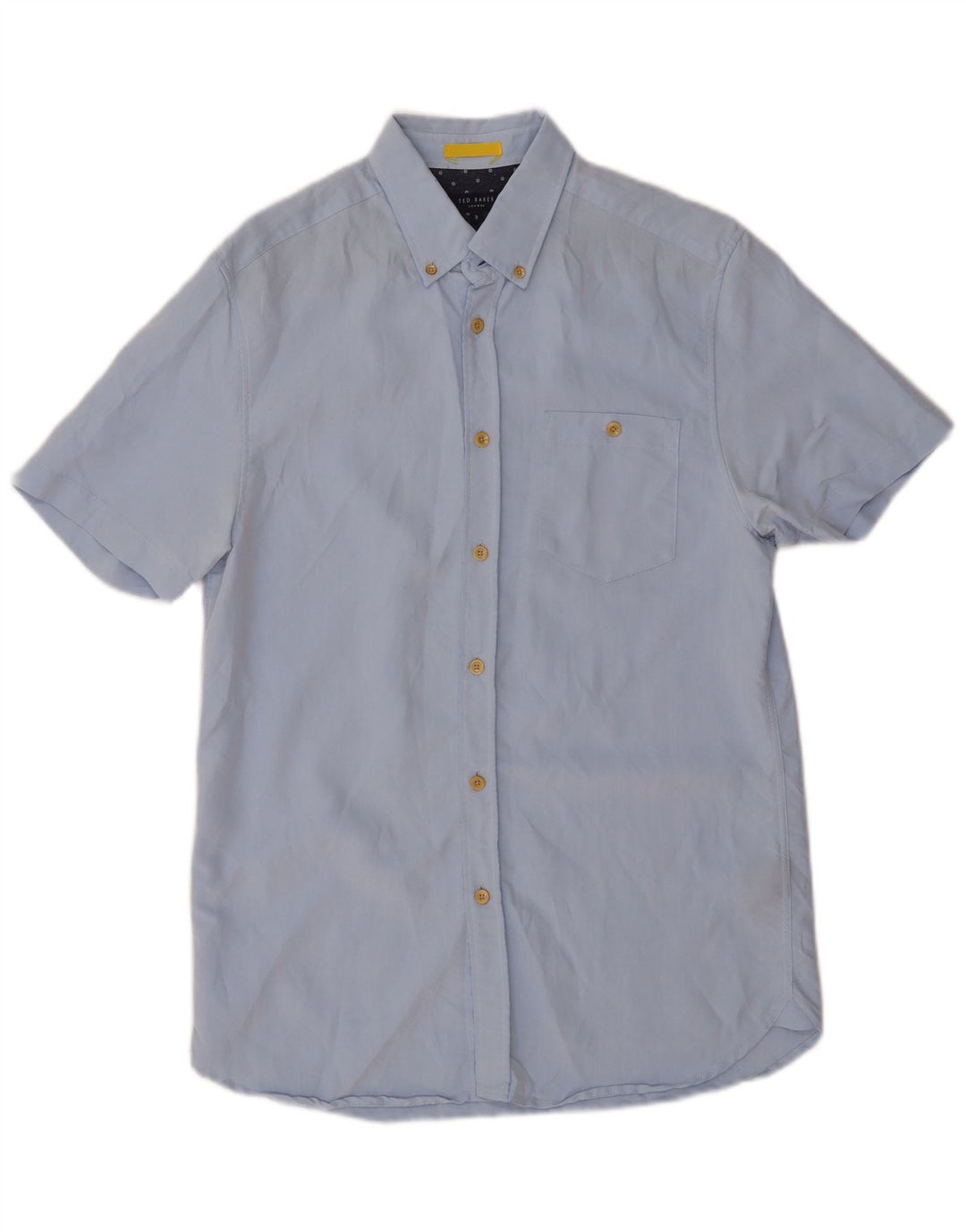 Cămașă cu mânecă scurtă pentru bărbați Ted Baker Mărimea 3 Medium Blue Modal